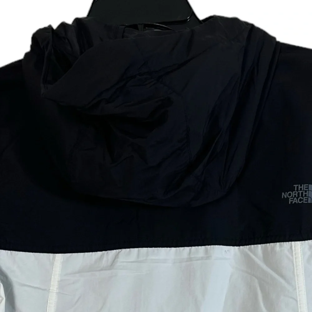 The North Face Black Gold & White Pullover Windbreaker Kangaroo Pocket